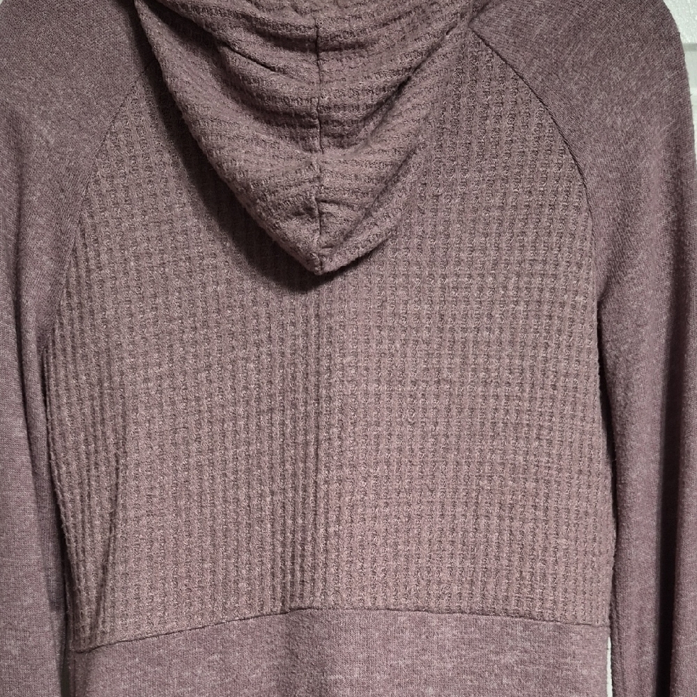Mudd Women's Mauve Draped Cardigan - Picture 8 of 11